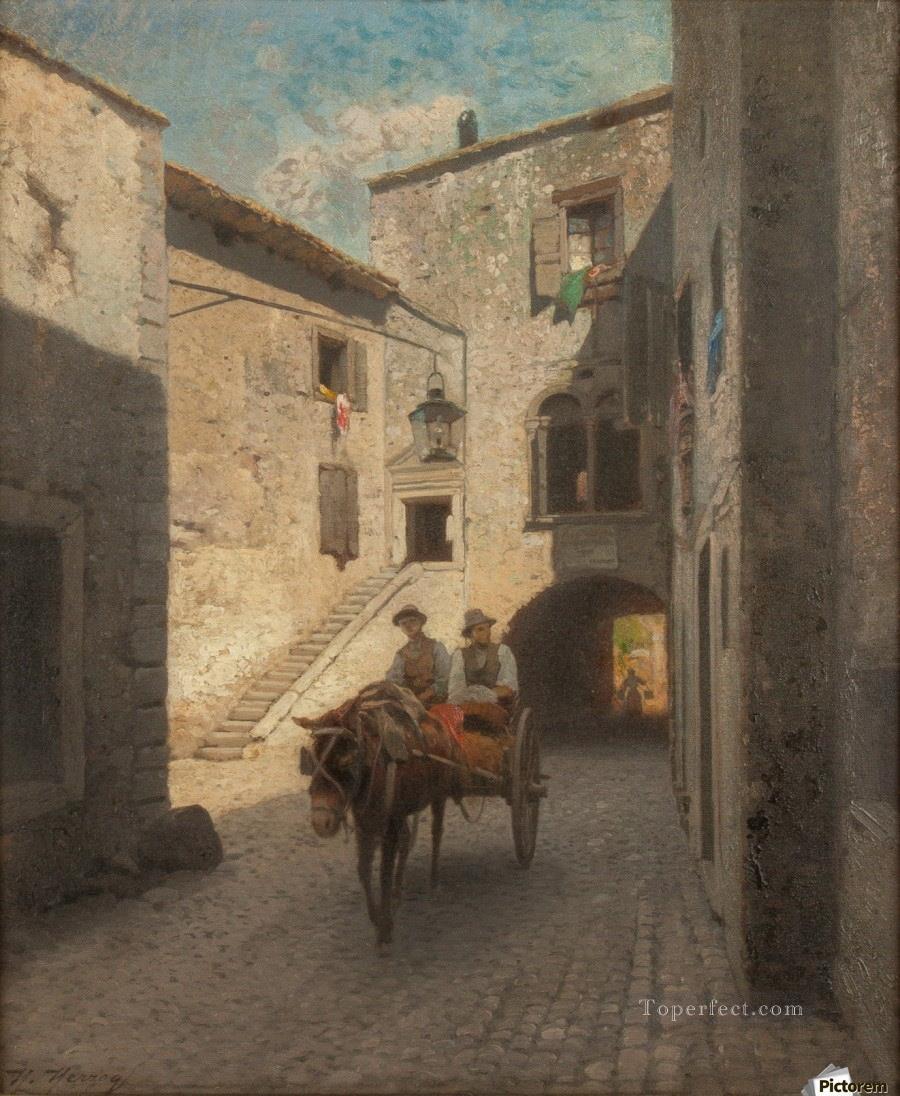 Street scene Amadeo Preziosi Neoclassicism Romanticism Oil Paintings